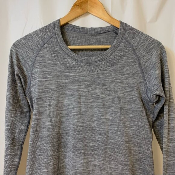Lululemon Swiftly Tech Long Sleeve Grey Size 8 - Picture 2 of 5